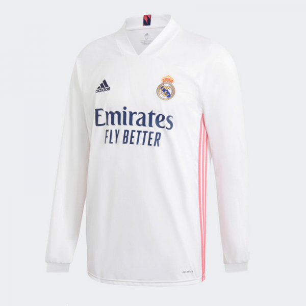 Real Madrid Home Long sleeve Jersey 20/21 (Customizable)