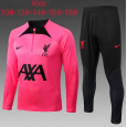 Kid's 22/23 Liverpool Pink Training Suits